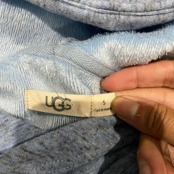 UGG Pilar Heathered Blue Hoodie - Navy Blue - Picture 7 of 7